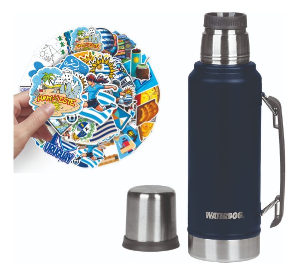 Termo Waterdog 1 Litro Ombu Manija Tapon Cebador 360° - Imagen 23