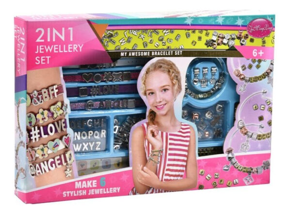 Set Cmpleto Para Armar Pulseras Infantil Jewerly Stickers