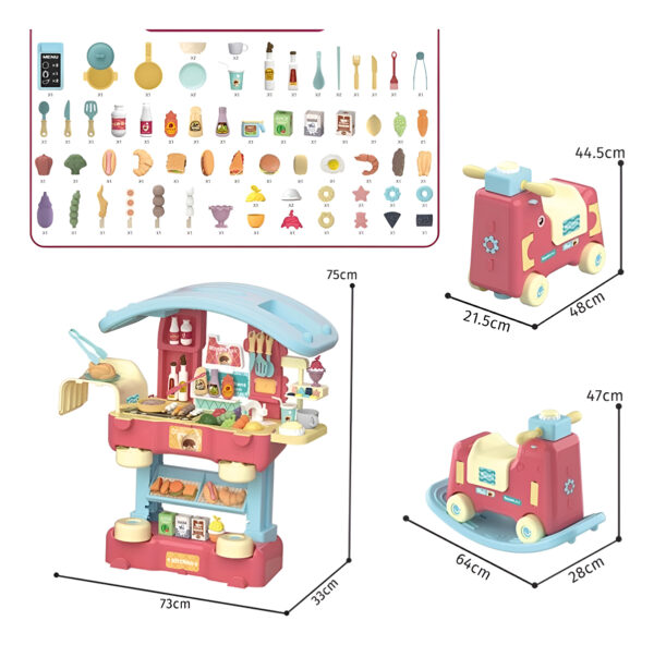 Juego De Cocina Set Completo 3en1 Niñas Y Niños Infantil - Imagen 3