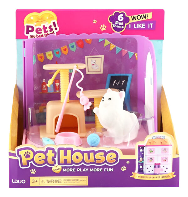 Juguete Gatito Cute Pet House Con Accesorios