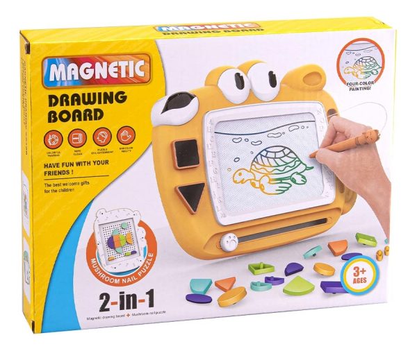Pizarra Mágica Puppy De Dibujo Magnética 2en1 Con Juego - Imagen 2