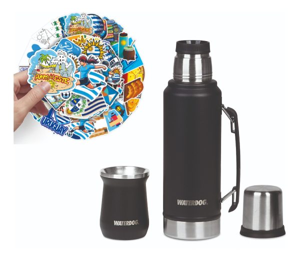 Set Termo Waterdog Acero Inoxidable Ombú 1 Litro + Mate 240ml - Imagen 14