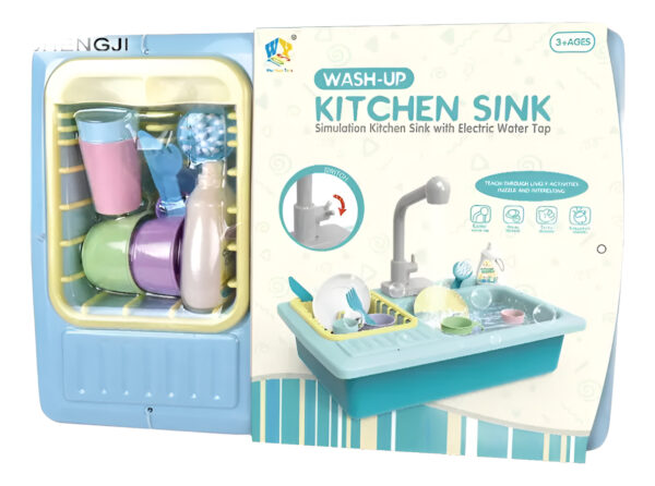 Juguete Pileta Cocina Lavador Canilla Con Accesorios - Imagen 2