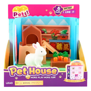 Juguete Mascota Conejo Cute Con Tobogan Y Accesorios
