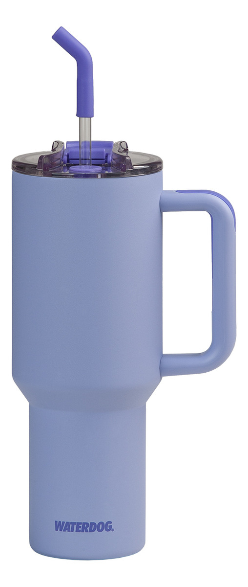 Vaso Térmico Waterdog Cold 1200ml Tapa Hermética Y Sorbete Color Lavanda