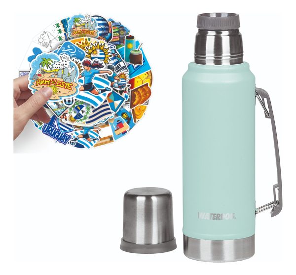 Termo Waterdog 1 Litro Ombu Manija Tapon Cebador 360° - Imagen 34