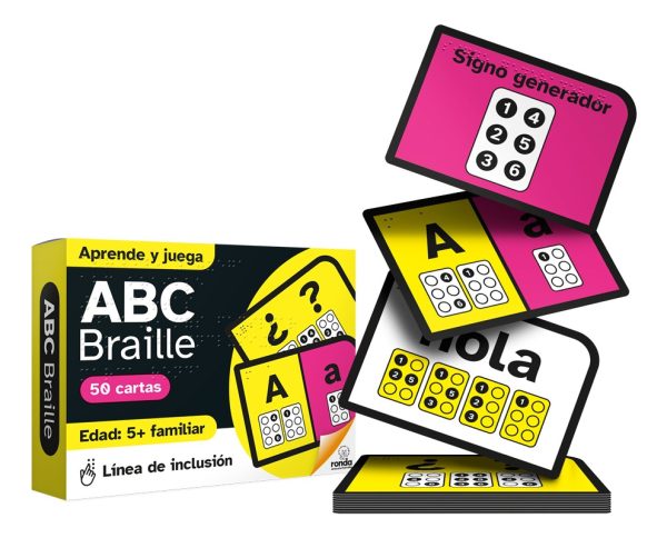 Juego De Cartas Abc Braille Alfabeto Línea Inclusiva Ronda - Imagen 2