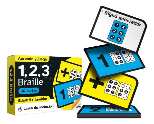 Juego De Cartas 1,2,3 Braille Linea Inclusiva Ronda