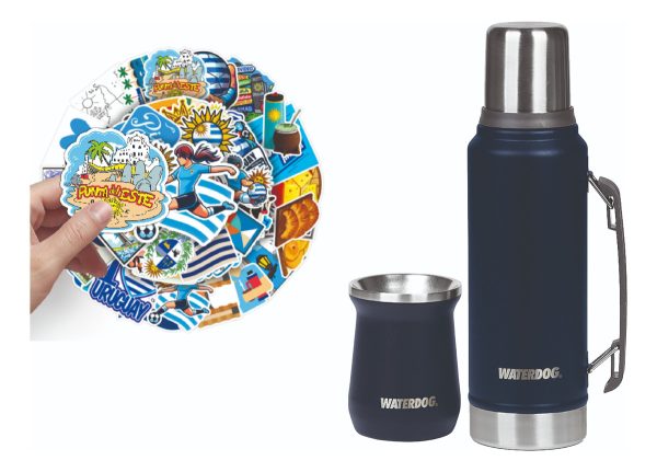 Set Termo Waterdog Acero Inoxidable Ombú 1 Litro + Mate 240ml - Imagen 27