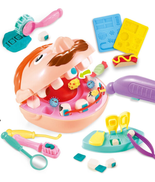 Juego De Masas Pequeño Dentista Con Moldes Y Accesorios - Imagen 2