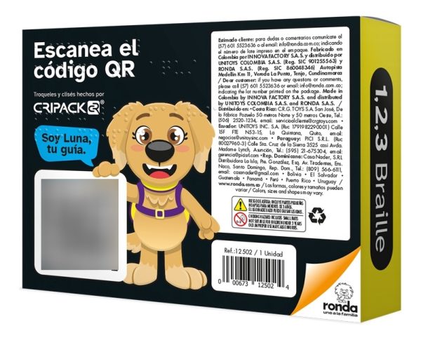Juego De Cartas 1,2,3 Braille Linea Inclusiva Ronda - Imagen 4