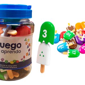Juego Y Aprendo Heladitos Con Números Helados En Tarro