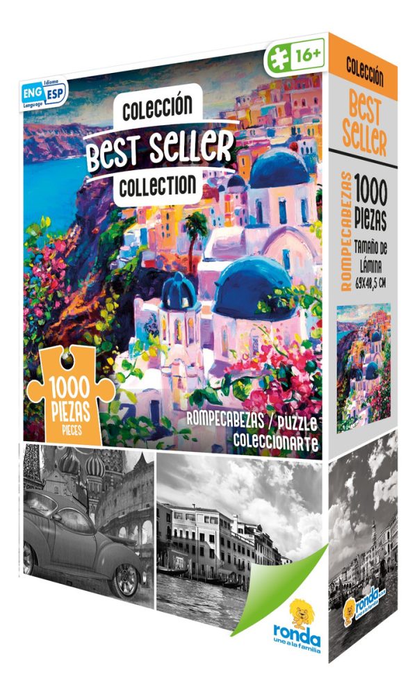Puzzle Best Seller Santorini 1000 Piezas Gran Calidad Ronda - Imagen 3