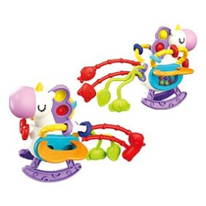Juguete Unicornio Busy Box Sensorial Para Bebes Entretenido