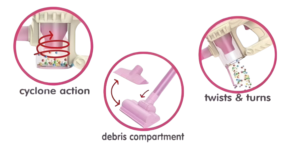 Juguete Aspiradora Eléctrica Infantil 3en1 - Imagen 3