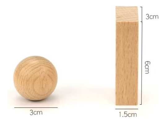 Formas Geométricas 3d De Madera Material Set Educativo - Imagen 4