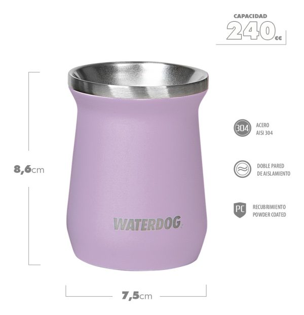 Set Termo Waterdog Acero Inoxidable Ombú 1 Litro + Mate 240ml - Imagen 53
