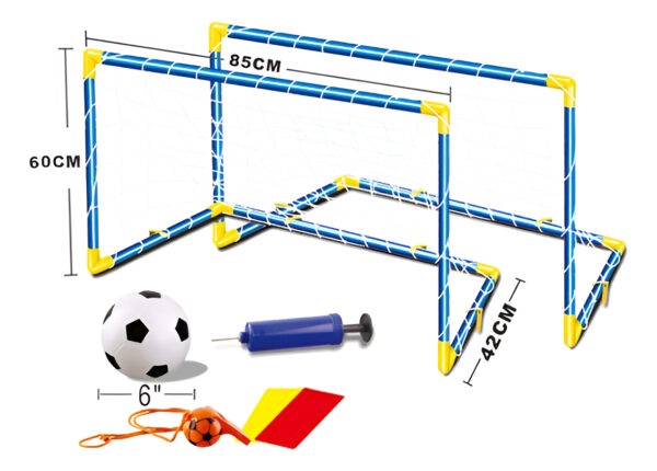Set De 2 Arcos De Fútbol Para Niños Con Accesorios - Imagen 2