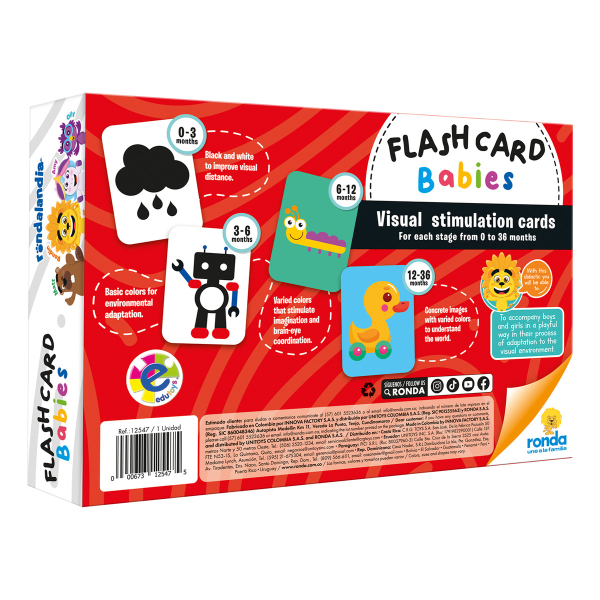 Flash Cards Cartas Didácticas Para Bebes Ronda - Imagen 3