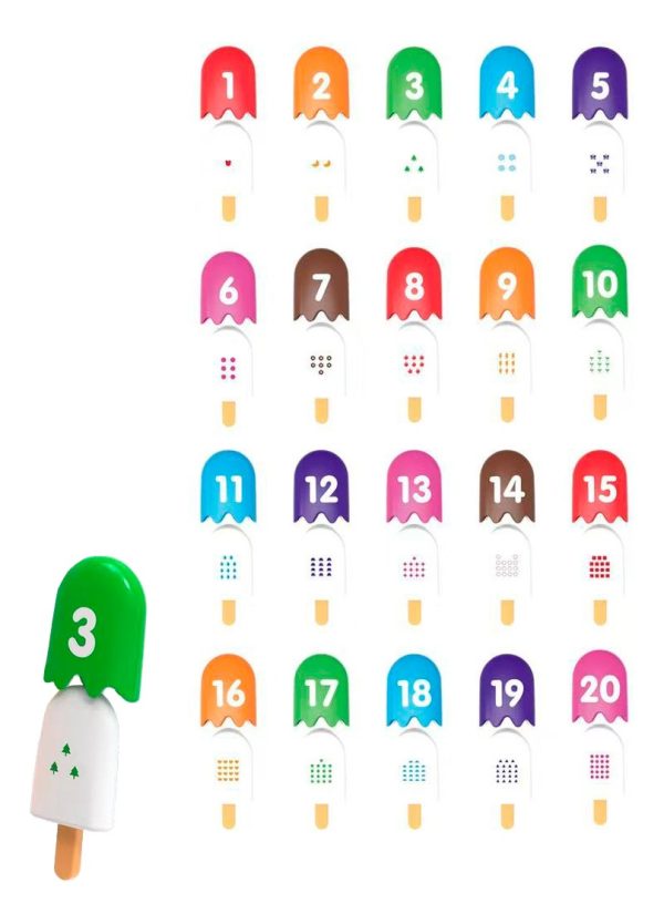 Juego Y Aprendo Heladitos Con Números Helados En Tarro - Imagen 4