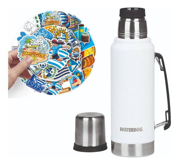 Termo Waterdog 1 Litro Ombu Manija Tapon Cebador 360° - Imagen 7