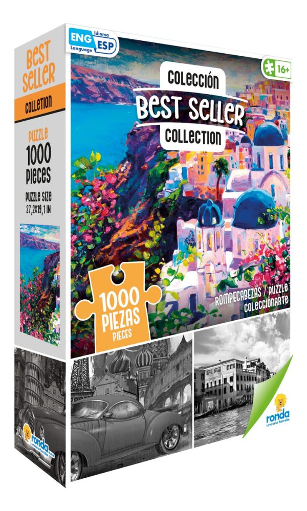 Puzzle Best Seller Santorini 1000 Piezas Gran Calidad Ronda - Imagen 2