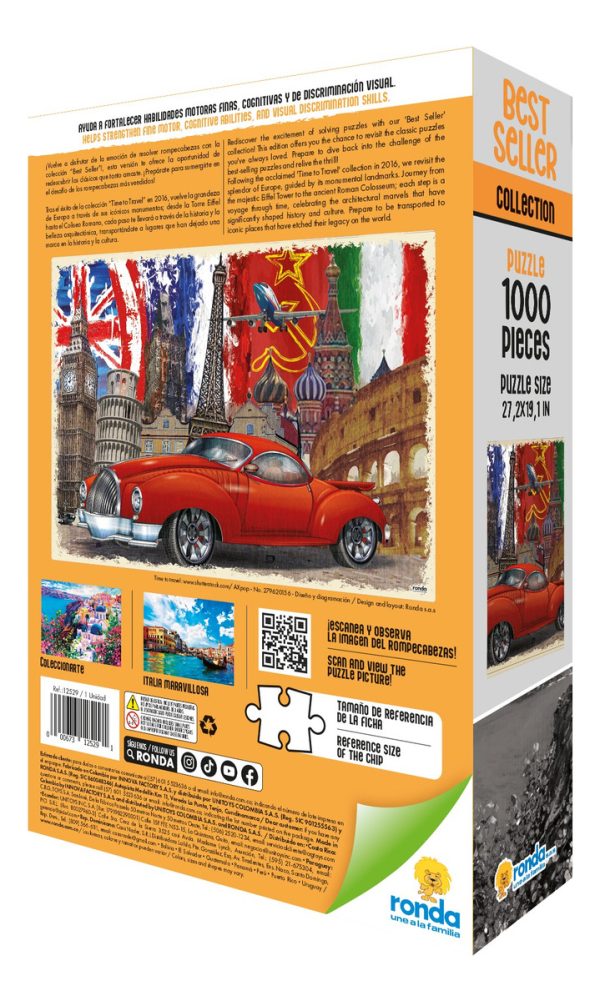 Puzzle 1000 Piezas Time To Travel Gran Calidad Ronda - Imagen 4