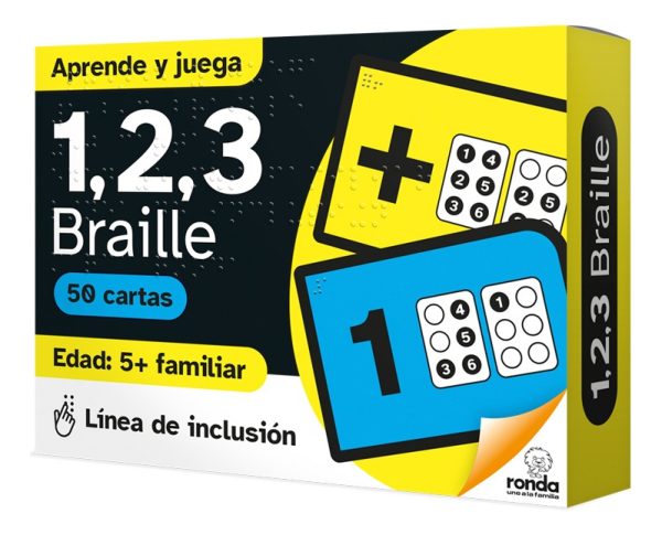 Juego De Cartas 1,2,3 Braille Linea Inclusiva Ronda - Imagen 3