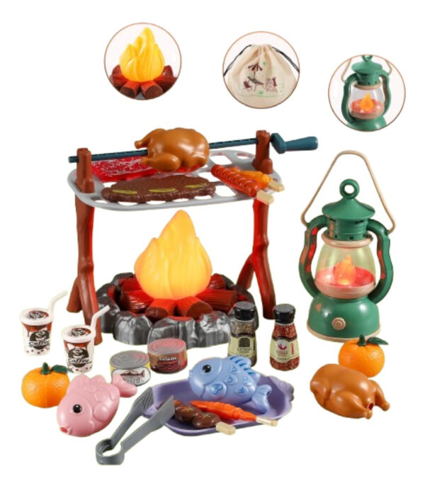 Juego Set De Campamento Con Luces Y Sonido 28pc Muy Completo