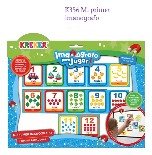 Pizarra Mi Primer Imanógrafo Kreker Con Piezas Inmantadas