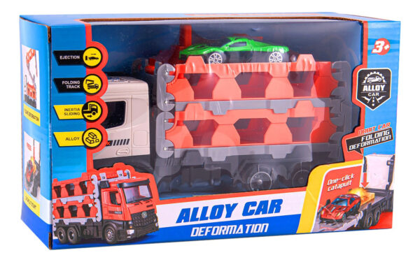 Mini Camión 2 En 1 Con Autito Y Pista Juguete - Toy Store - Imagen 2
