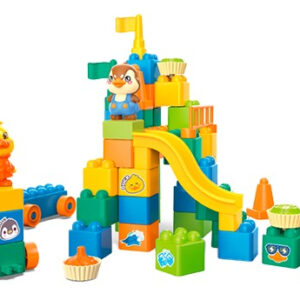 Bloques De Construcción Pingüino Y Pato Animales En Estuche