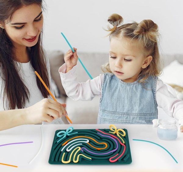 Juguete Tablero De Actividad Sensorial Con Stick De Silicona - Imagen 3