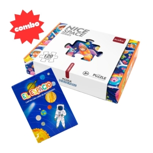 Juego El Espacio Barco De Papel + 6 Puzzles (120 Piezas)